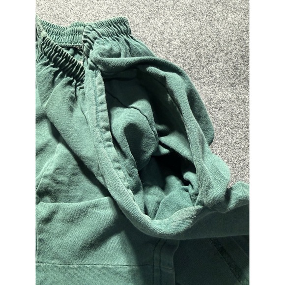 Vintage 90s Nike Tonal Shorts Green Men's Size M Swoosh White Tag USA - Picture 5 of 10